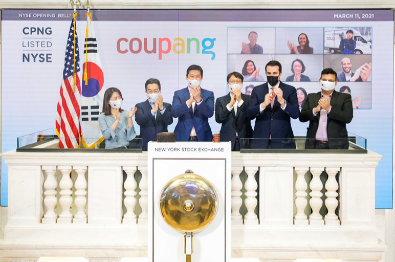 韩国电商巨头Coupang成功在美上市,首日市值超844亿美元